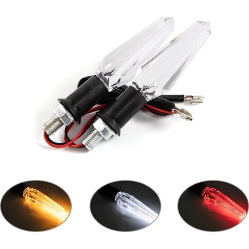 1Pair Motorcycle Turn Signal Light Clear Lamp Body DC 12V Turning Indicator Super Bright Indicator Light For Motorcycle Scooter
