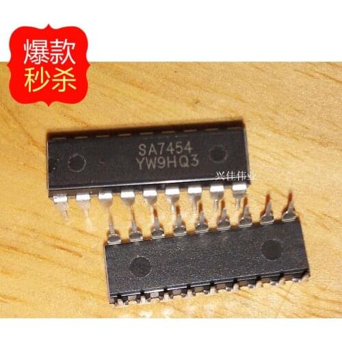 10PCS New original authentic SA7454 DIP18 Swaziland Audio Power Amplifier