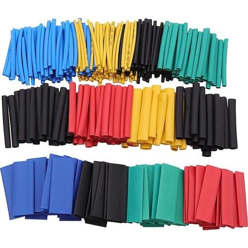 530pcs Assortment Electronic Wrap Wire Cable Insulated Polyolefin Heat Shrink Tube Ratio Tubing Insulation Shrinkable Tubes Kit