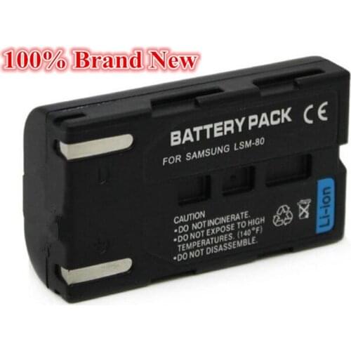 850mah 100% brand new Replacement Camera Battery For Samsung SB-LSM80 SB LSM80 SBLSM80 VP-DC175 VP-DC565 VP-DC575 SC-D357