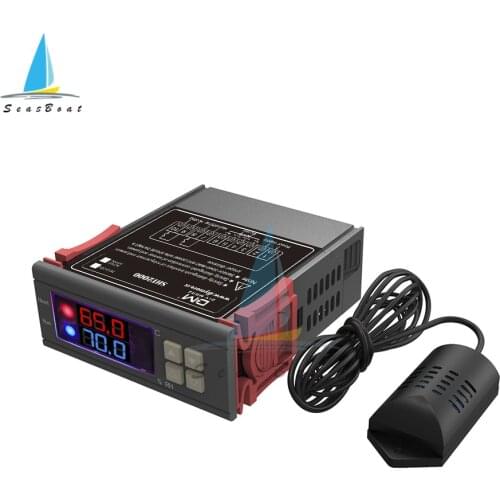 SHT2000 Digital Temperature Humidity Controller Home Fridge Control Switch Thermostat Humidistat Thermometer Hygrometer 220V 24V