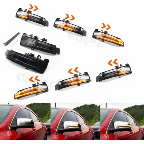 Dynamic turn signal LED rearview mirror streamer light For Mercedes Benz A B C E S CLA GLA GLK Class W176 W246 W212 W204 W221