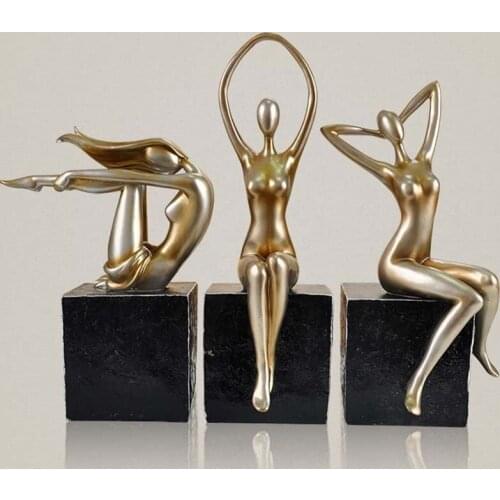 ABSTRACT FAT GIRL ART FIGURINES NAKED LADY WOMAN FIGURE STATUE RESIN CRAFT HOME DECORATION ACCESSOREIS R1478