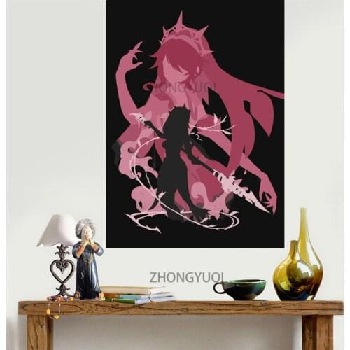 Genshin impact Game poster home decor hd painting xiao gangyu wall painting bedroom poster anime Study Bedroom Wall