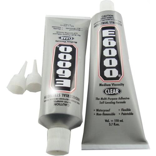Jewelry Glue E6000 110 ML Transparent Adhesive Used For Rhinestones Fabric Crystal Glass Plastic Crafts Diy