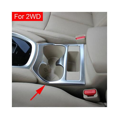 Cup Holder Cover For Nissan Rogue Sport XTrail T32 Matt Chrome Interior Surround