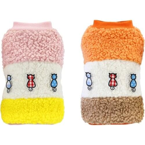 Dog Jacket Cat Clothes Fleece New Cute Winter Puppy Dog Coat Kitten Warm Pet Cat Clothes Winter Pet Cat Clothing Product Outfits