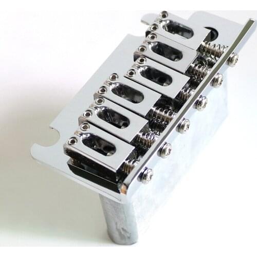 Free Shipping China guitar parts A set 6 modern saddle Chrome Full size block ST guitar tremolo