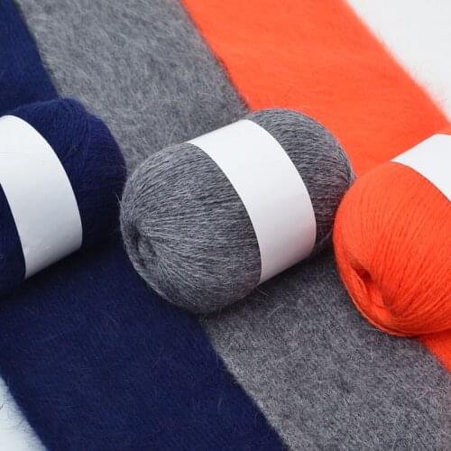 New 50G High Quality Cashmere Long Plush Mink Yarn Wool Yarn For Weaving Sweater Hat Scarf Anti-Pilling Yarn For Hand Knitting