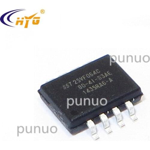 Original Authentic SST25VF064C-80-4I-S3AE Encapsulation SOP8 Four-wire SPI-compatible Interface Low Pin-count Package