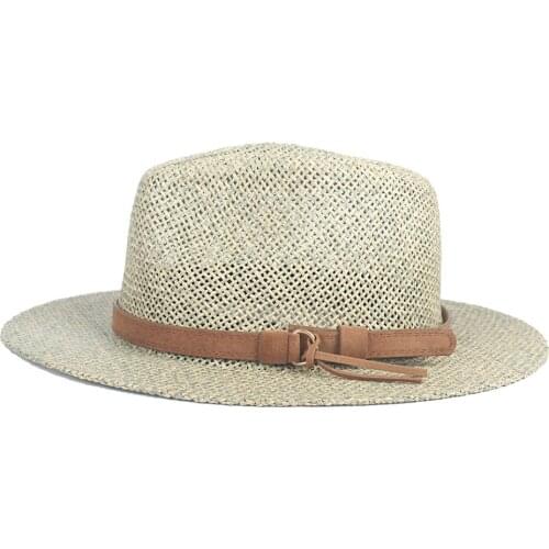 Summer Raffia Straw Beach Sun Hats Women Beach Hats Wide Brim Panama Hat Chapeau Femme Paille Ete Chapeu Feminino Size 56-58CM