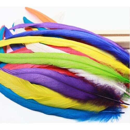 10Pcs/lot Natural Rooster Tail Feathers 30-35CM 12-14" Pheasant Feathers for Crafts Wedding Decoration DIY Clothes Plumas
