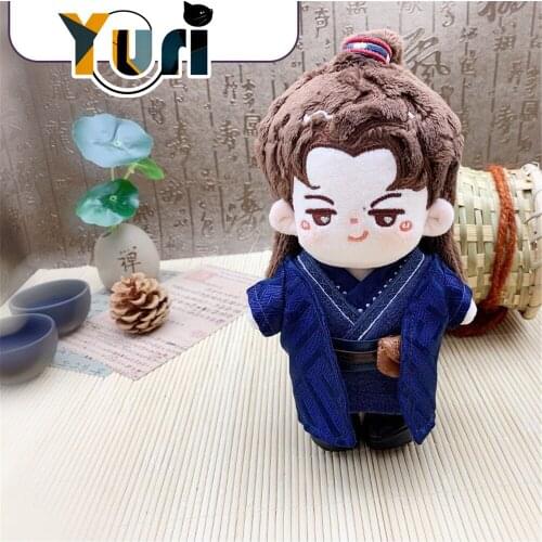 Limit The Legend of Fei Wang Yibo Xie Yun 15cm Plush Doll Toy Body With Clothes Ancient Costume MDZS Cute Cosplay Xmas Gift C