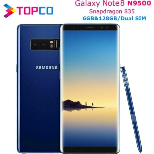 Samsung Galaxy Note8 Note 8 N9500 128GB Dual SIM Unlocked 4G LTE Android Phone Snapdragon 835 Octa Core 6.3" 12MP RAM 6GB NFC