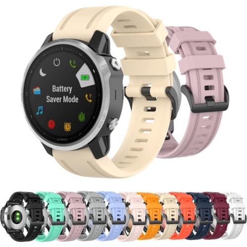 Silicone Watch Band For Garmin Fenix 6S 5S 20mm Wristband Quick Release Bracelet Strap For Fenix 6s Pro / 5s Plus / Descent Mk2S