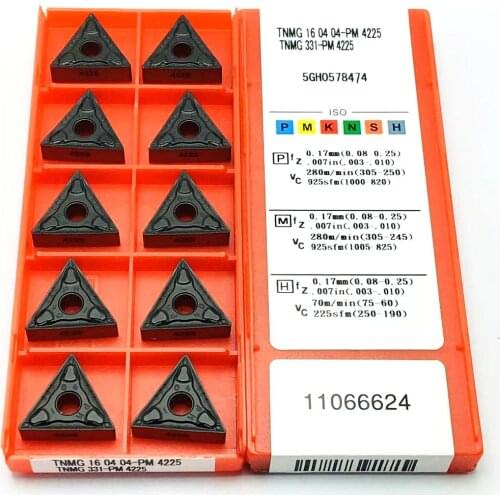 Turning insert TNMG160404 PM 4225 carbide insert external turning tool CNC turning tool stainless steel metal turning tool