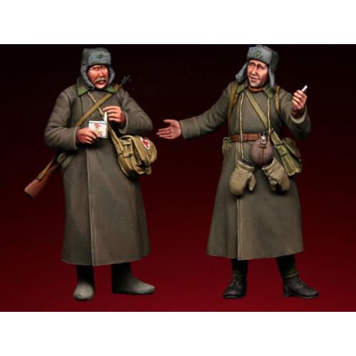 [tuskmodel] 1 35 scale resin model figures kit soviet t3057
