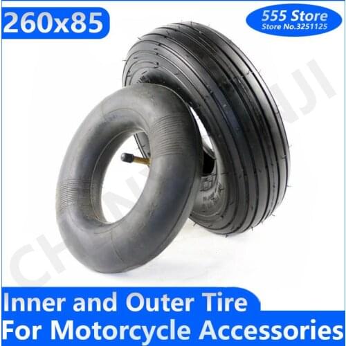 High Quality 260x85 Tire and Inner Tube 3.00-4(10"x3", 260*85) For Knobby Scooter ATV and Go Kart Tire and Tube Motor Tire