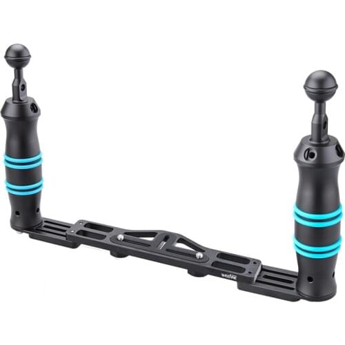 NiteScuba Diving Weefine Camera holder handle tray bracket for TG5 RX100 Housing case video light strobe Underwater Photography