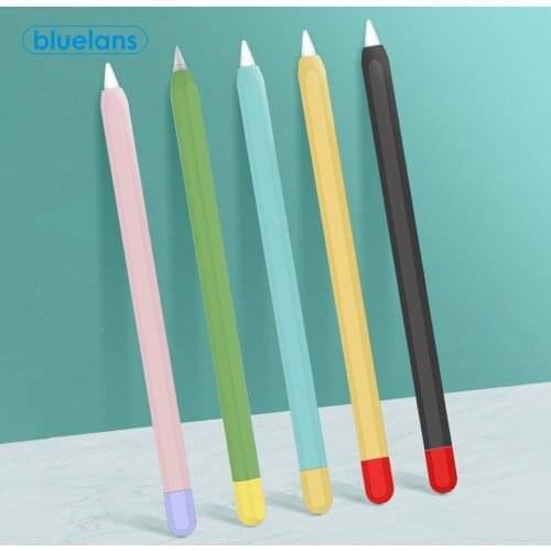 Protective Case for Apple Pencil 1/2 Silicone Capacitive Stylus Pen Case Protective Sleeve Cap For iPad Tablet Touch Pen Stylus