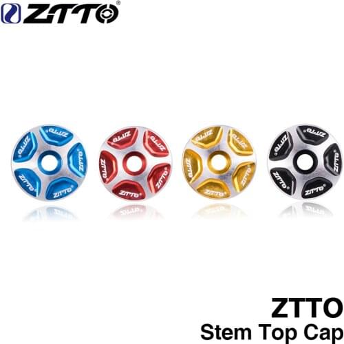 ZTTO MTB road Bicycle Bowl Cover Stem Top Cap Headset Cover For Fork 1-1/8" Bike Headset Threadness Headset Aluminum Alloy