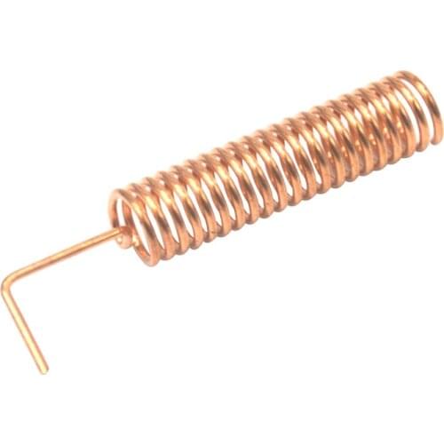 10pcs 433MHZ elbow spring antenna 433MHZ copper spiral coil wire antenna 433 antenna motherboard welding