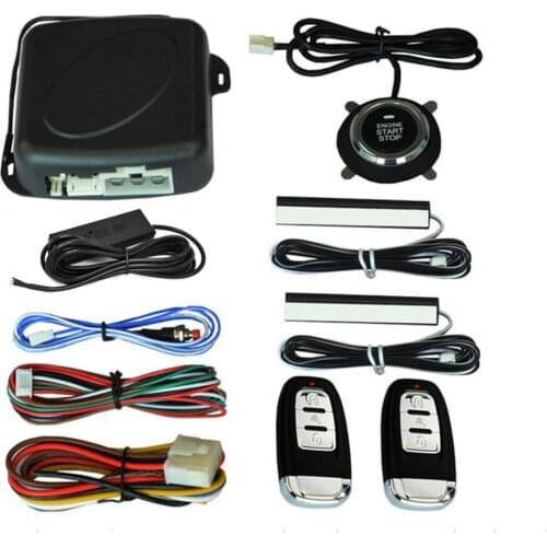 10pcs Auto car start stop engine system with keyboard PKE Keyless Entry Engine Alarm System set password open/close door