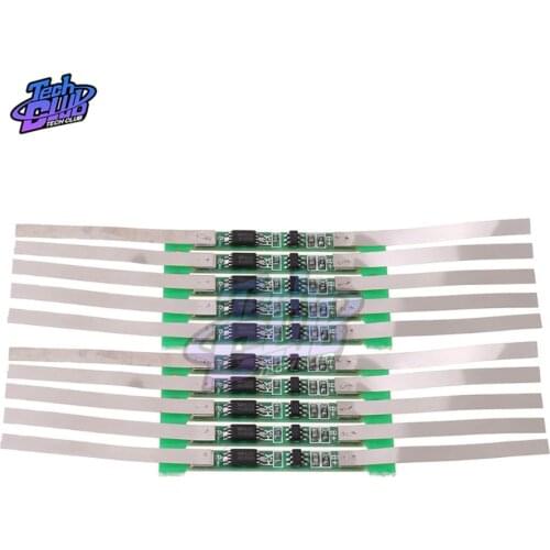 10Pcs/lot 1S 3.7V 3A BMS Li-Ion Lithium 18650 Battery Charger Protection Board with Nickel Sheets battery Charging board