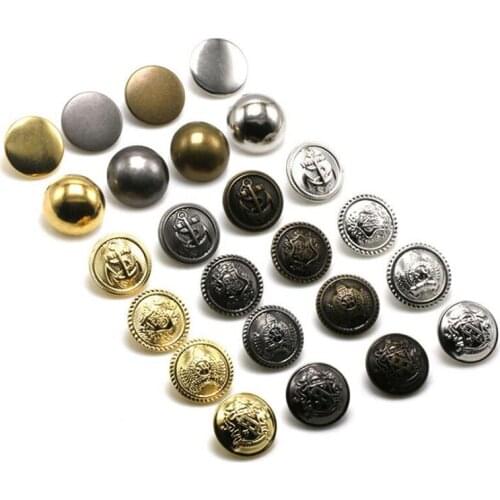 100Pcs Antique Silver Copper Metal Button Retro Jeans Coat Jacket Buttons Clothes Decorative Buckle Accessories