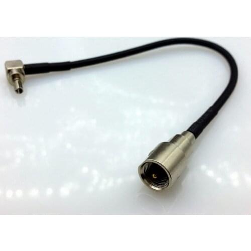 15cm FME to CRC9 bend male connector CRC9 male right angle To FME male plug RG174 cable jumper 10pcs/lot