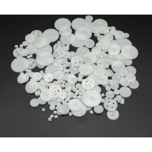 200PCS Mixed Plastic Gear Bag Motor Motor Transmission Gear 0.5 Mold DIY Handmade Toy Accessories
