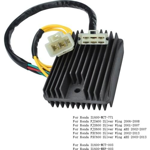 31600-MCT-771 12V Regulator Rectifier For Honda FJS400 Silver Wing 2006-2008 FJS600 2001-2007 FJS600 ABS 2002-2007 FJS 400 600