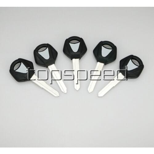 5 PCS Black Blank Key Uncut For Yamaha YZF R1 R6 FZ1 FZ6 1000R 600R XJR1300 XV250 MT01/03 Motorcycle