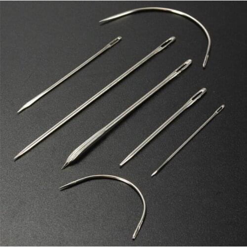 7pcs/Set Hand Repair Upholstery Sewing Needles For Carpet Leather Canvas Repair Hand Sewing Needles Patching Tool