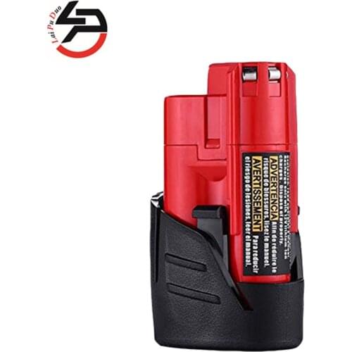 Batteries for Milwaukee M12 48-11-2401 Replace RED LITHIUM 12-volt 2000mAh Cordless Tool Battery