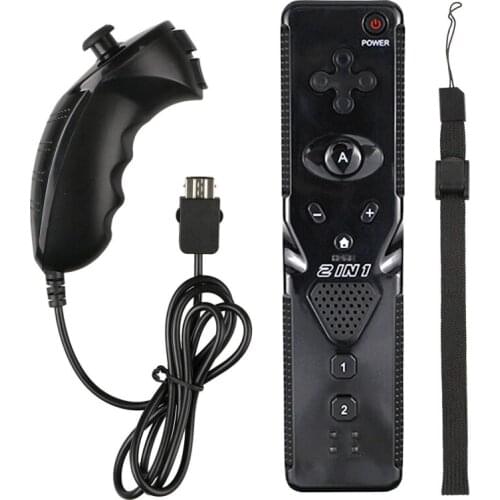 2 In 1 Wireless Remote Controller For Nintend For Wii Nunchuck With Motion Plus Gamepad For Wii Remote Controle Joystick Joypad