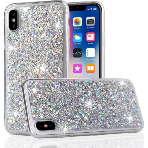 Bling Cover for IPhone 11 Pro Xr Xs Max X 8 7 Plus 6 6s 5 5s SE 2020 Luxury Glitter Sequins Slim Soft Case