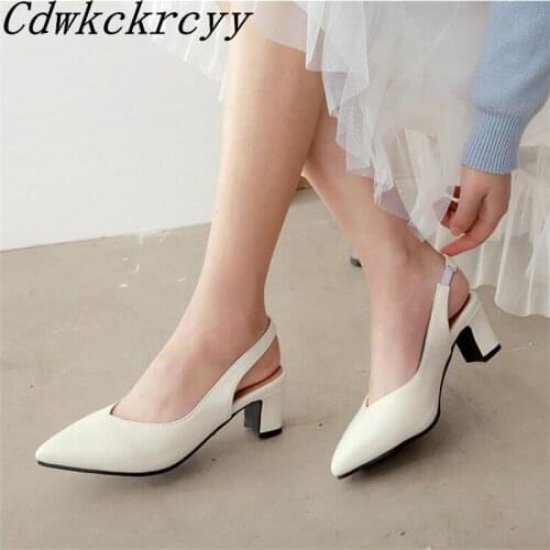 Summer New pattern Europe and America fashion Cusp High-heeled Women sandals Beige white Pink work Women sandals size 34-46