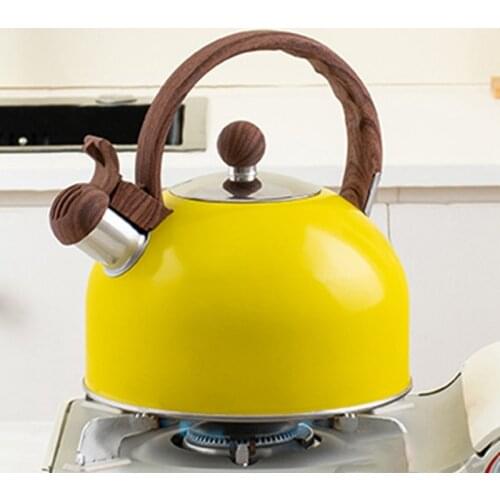2.5L Whistling Kettle Stainless Steel Tea Kettle Whistle Tea Kettle Water Bottle Tea Pot Kitchenware For Gas Induction Cooker