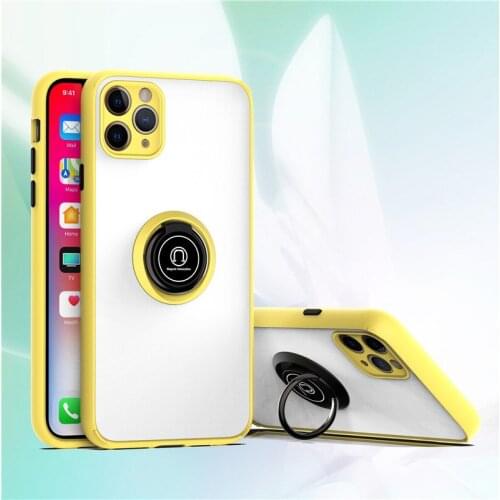 Samsung A10E A20E A30S A40 A50 A70 M10 A51 A71 A01 A21S Color Tpu Bumper Matte Phone Case Ring Holder Stand Shockproof Phone Bag