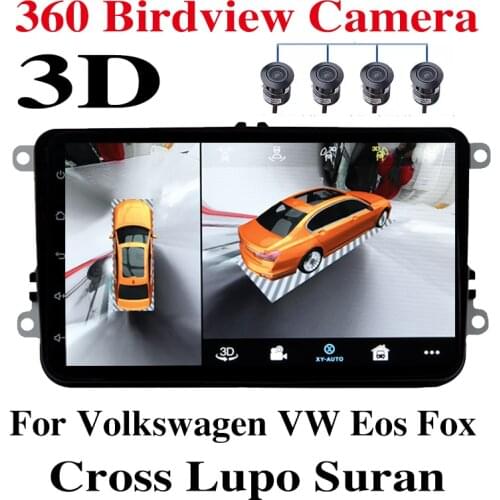 For Volkswagen VW Eos Fox Cross Lupo Suran Car Stereo Multimedia Audio Navigation GPS Navi Radio Integrated CarPlay 360 BirdView
