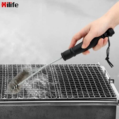 BBQ Cleaning Tools Non-stick Cooking BBQ Tools Wire Bristles Cleaning Brushes Barbecue Grill Brush With Handle