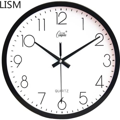 Round Wall Clock Quartz Silent Living Room Simple Fashion Clock Creative Wall Clock Office Clock Reloj De Pared Digital
