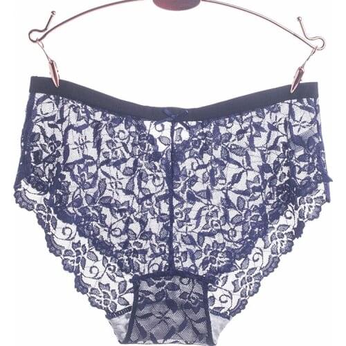 Lace low-waist womens underwear sexy breathable cotton crotch female hollow comfortable briefs
