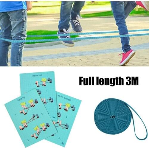 60% Hot Sale fun Children Jump Rope Sports Soft Outdoor Games Elastic Stretch Kids Toys Park Playground Home Rubber Band