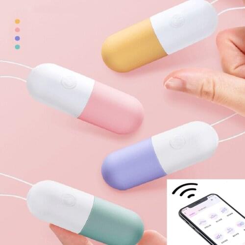 Massage Clitoris Stimulator Capsule Vibrating Egg Sex Toys for Women APP Wireless Remote Control Jumping Eggs Adult Sex Products