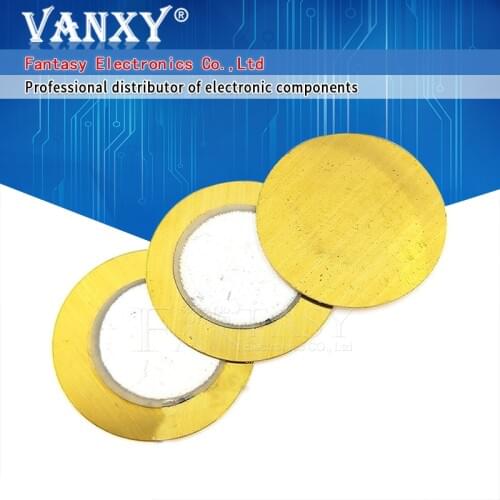 10pcs Electronic Components accessories Diameter 27mm Piezoelectric Ceramic pieces Copper Buzzer Film Gasket
