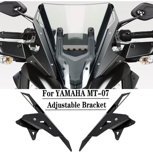 Motorcycle Windshield Bracket Adjustable Bracket Windshield Bracket Bracket Deflector For YAMAHA MT-07 MT07 FZ07 FZ 07 TRACER