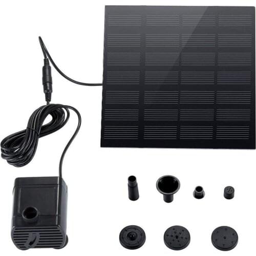 Solar Fountain Pump Solar Pond Pump Solar Panel Water Pump For Garden Pool Pond Aquarium Fountain With 4 Nozzles