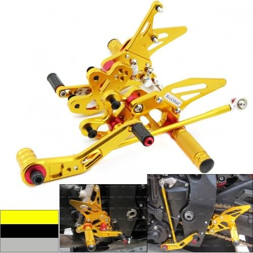 Rear Set Rearsets Foot Peg Rest Footpeg Brake Shift Shifting Lever Pedal For SUZUKI GSXR GSX-R 600 750 06-10 2006 2007 2008 2009